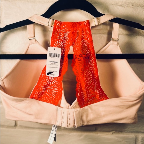 NWT Soma Embraceable Geo Lace
Racerback Full Coverage Bra 34DDD Porcelain #0358 - Picture 2 of 13